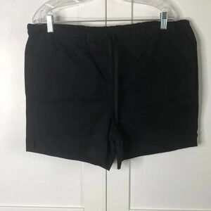 bscly. Black Organic Cotton Shorts